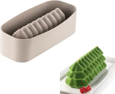 Produktbild von Silikomart BÛCHE SAPIN, Beige, Silikon, Italien, 1 Stück(e), 87 mm, 250 mm