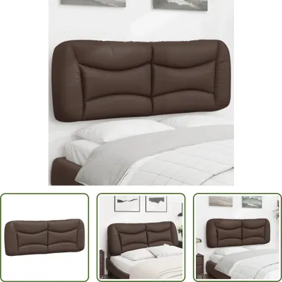 Produktbild von The Living Store Kopfteil-Kissen Braun 120 cm Kunstleder