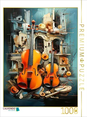 Produktbild von CALVENDO Puzzle Die Geige | 1000 Teile Lege-Größe 64x48cm Foto-Puzzle für glückliche Stunden