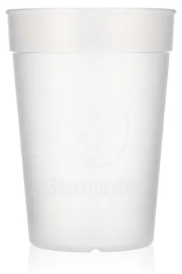 Produktbild von Jägermeister Likör Glas Partybecher Mehrwegbecher Satiniert 0,38l