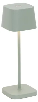 Immagine prodotto di Zafferano Ofelia Pro Micro Lampada a led da tavolo Salvia ricaricabile e dimmerabile
