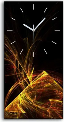 Produktbild von Küche Wohnzimmer Wand Leinwand Uhr 30x60 Wand Kunst Bild abstrakte fraktale - weiße Hände