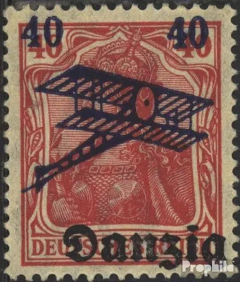 Produktbild von Briefmarken Danzig 1920 Mi 50 postfrisch Flugpost