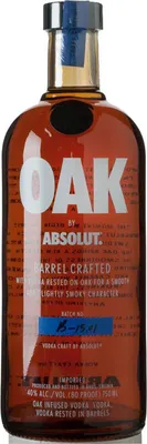 Produktbild von Absolut Vodka Oak Barrel Crafted Oak Infused Vodka 40% Vol. 1l