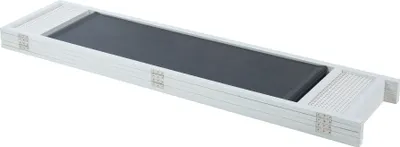 A white and dark gray room divider is shown against a white background.