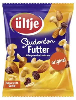Zdjęcie produktu dla Ültje, mieszanka dla studentów, oryginalna kompozycja z orzechów i rodzynek, 150g
