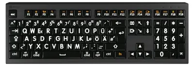 Obrázek produktu pro Klávesnice LOGIC-KEYBOARD USB QWERTZ německá černá