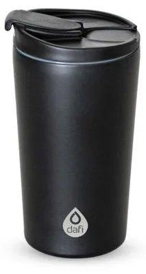 Zdjęcie produktu dla Kubek termiczny Dafi 230 ml czarny stal nierdzewna na kawę herbatę