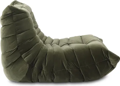 Produktbild von Vintage-Sofa - 1-Sitzer, Bouclé, Leder, gepolstert - Togo sofa, Couch, Armsessel, Design, Beige, Velvet