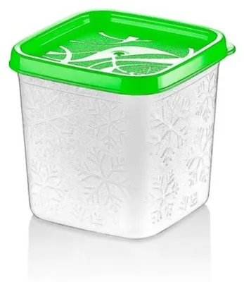 Immagine prodotto di Contenitore per alimenti Alaska con funzione di congelamento rapido - Contenitore per congelatore, 380 ml, verde