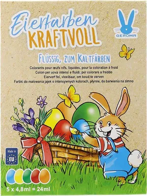 Produktbild von Eierfarben Kraftvoll Flüssigkapseln 5 Farben zum Kaltfärben