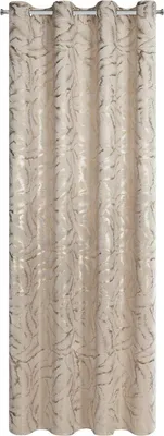 Zdjęcie produktu dla Eurofirany 474572, Przezroczysty, Beżowy, Wzór, Poliester, Oczko, 200 g/m²