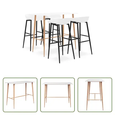 Produktbild von The Living Store 5-tlg. Bar-Set Weiß