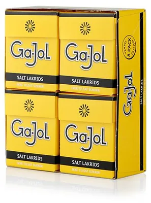 Produktbild von Ga-Jol Original Lakritz-Pastillen Salzlakritz 8er Pack