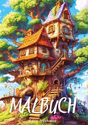 Produktbild von Malbuch - Fairy-Treehouse
