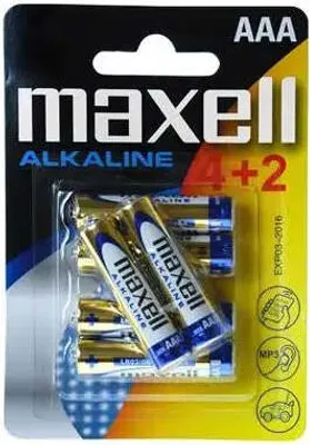 Zdjęcie produktu dla Bateria alkaliczna MAXELL LR03 AAA 1,5V /4+2 szt. w opakowaniu