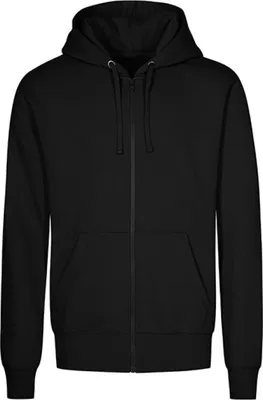 Produktbild von X.O by Promodoro 1650 | Herren X.O Hoody Jacket, Molton-Brushed - Farbe: Black - Größe: 4XL