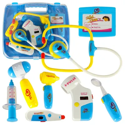 Produktbild von Arztset im Koffer DOCTOR +leuchtet blau