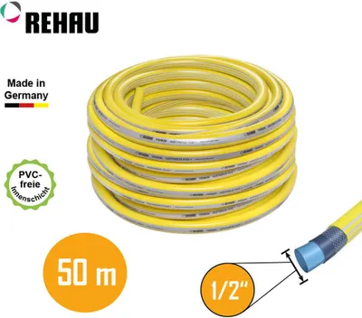 Produktbild von REHAU Gartenschlauch Quattroflex plus + 1/2" 50m