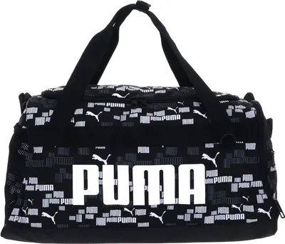 Image de PUMA sac à épaule sac de sport Challenger Duffel Bag Puma Black - Logo AOP noir