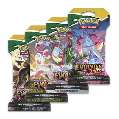 Obrázek produktu pro Pokémon Evolving Skies Sleeved Booster.