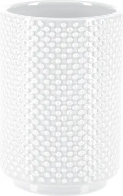 Produktbild von Spirella Zahnputzbecher Zahnbürstenhalter "Mero" 8x8x11,5 cm Steinoptik - Weiß