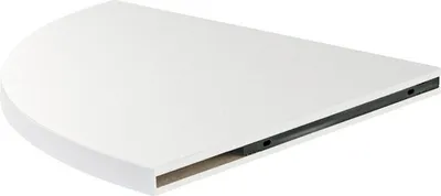Produktbild von Eckplatte Design 40 cm Esche weiss