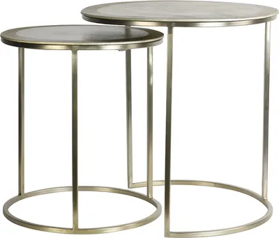 Produktbild von Light & Living - Beistelltisch TALCA - Ø50x52cm - Gold - 2er-Set