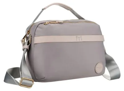 Obrázek produktu pro Peterson dámská crossbody kabelka z nylonu šedá 27x20 cm
