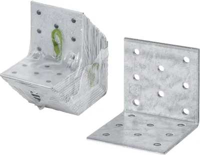 Produktbild von Vormann Lochplattenwinkel sendzimir verzinkt 80 x 80 x 80 mm