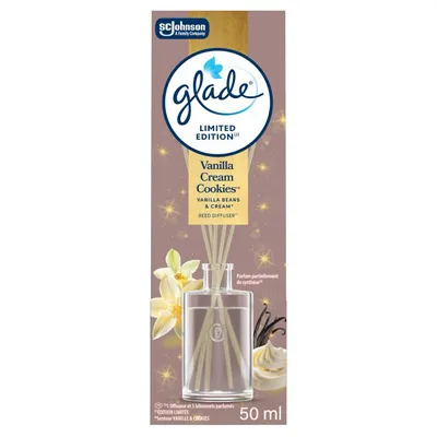 Zdjęcie produktu dla Glade Vanilla Caramel Cookie patyczki zapachowe 50 ml