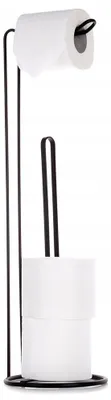 Produktbild von Vilde Metall-Toilettenpapierständer, mattschwarz, 54 cm
