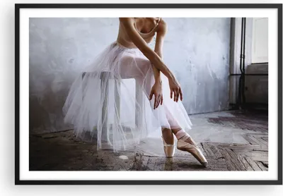Produktbild von Gerahmtes Poster - Schwarzer Rahmen - Ballerina Ballett Studio - 91,5x61 cm - Wand Bild - Wanddeko - Wandbilder - Kunstposter - Wandposter - Bilderrahmen - Bilder - Kunstdruck - P2BAA91x61-4970
