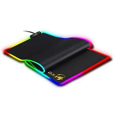 Zdjęcie produktu dla Podkładka pod mysz GX-Pad 800S RGB, do gry, czarna, 800*300 mm, 3 mm, Genius, podświetlona