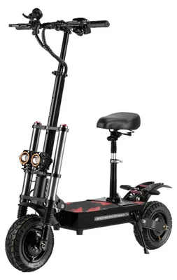 Obrázek produktu pro Elektrický skútr S3-11 – elektrický skútr pro dospělé – motor 6000 W, 60 V, 38 Ah – rychlost až 85 km/h – dojezd 120 km – nosnost 200 kg – terénní pneumatiky 28 cm – skládací