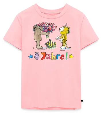 Produktbild von Spreadshirt Janosch Geburtstag 8 Jahre alt Kinder Premium T-Shirt, 122/128 (6 Jahre), Rosa