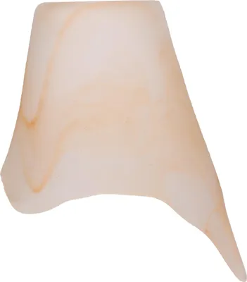 Productafbeelding van Vervangingsglas voor lamp, alabasterglas, bruin, diameter 100 mm, hoogte 120 mm, lampenkapglas