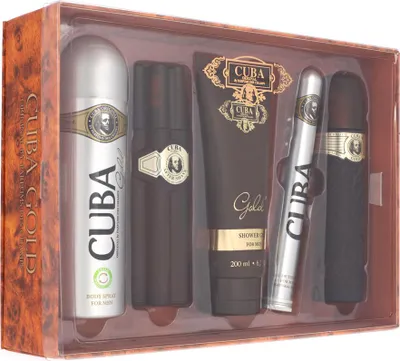 Obrázek produktu pro Cuba Gold EDT 100 ml + EDT 35 ml + AS 100 ml + tělový sprej 200 ml + SG 200 ml M