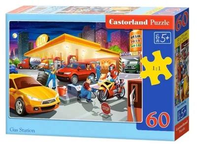 Produktbild von CASTORLAND Puzzle 60 Teile - Tankstelle