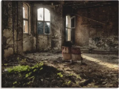 Produktbild von ARTland Leinwandbild Lost Place - für immer Größe: 60x45 cm