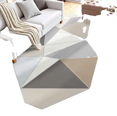 Productafbeelding van VEVOR vloerkleed, 1524x2134 mm, korte pool, wasbaar, antislip, modern woonkamerkleed, binnenmat voor slaapkamer, woonkamer, kinderkamer, hal, antracietgrijs