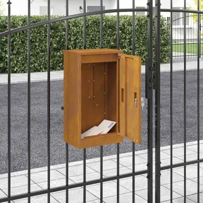 Produktbild von Möbel Briefkasten Rostig 30 x 23 x 55 cm Witterungsbeständiger Stahl - Briefkästen 874953