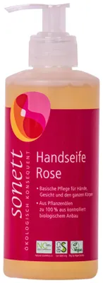 Produktbild von Sonett Handseife Rose, Hände & Körper, Flüssigseife, Pumpenflasche, Rose, 300 ml, 1 Stück(e)
