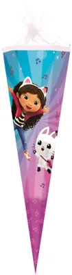 Produktbild von Nestler Schultüte Tüllv. 85 cm 6-eckig GabbyDollhouse DreamW