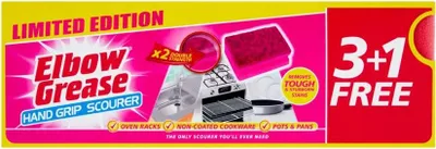 Produktbild von Elbow Grease | Küchenschwämme - 4 Stück - Rosa - Ideal Gegen Hartnäckigen Schmutz - Kratzfreie Reinigung