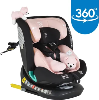 Produktbild von Moni Serengeti Gently Pink 40-150 cm i-Size 360° Autostoel