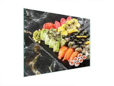 Image de Planche à découper en verre 40x30 SUSHI