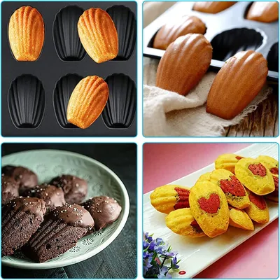 Obrázok produktu pre Forma na madlenky - nepriľnavý povrch - Mini Schelpcake - 2 kusy - 40 x 22 cm