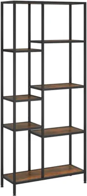 Imagen del producto de Estantería, 80 x 30 x 180 cm, acero, madera