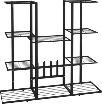 Obrázek produktu pro vidaXL Stojan na květiny 94,5x25x89 cm Černá litina